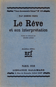 Le Rêve et son interprétation de Sigmund Freud, dans la collection Les Documents bleus (1925)